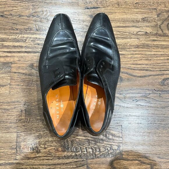 Mezlan Fratello Split Toe Derby Oxford Pebbled Leather patent size 10 - Picture 2 of 5